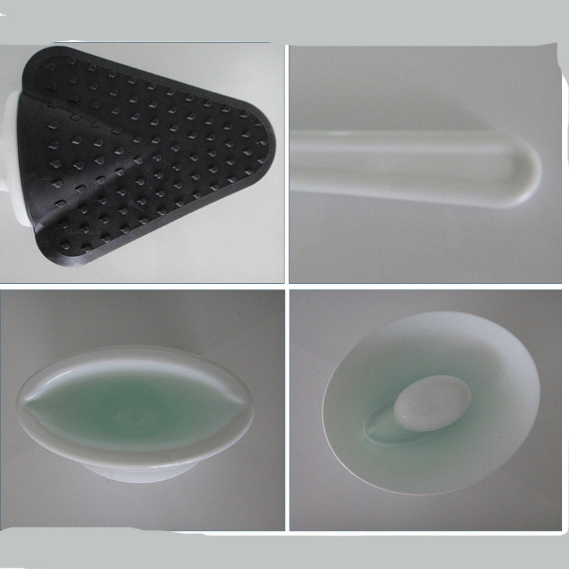 Brosse wc silicone plate