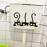 Sticker Toilette<br> Abattant WC Trois Petits Chats