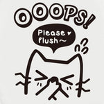 Sticker Toilette<br> Petit Chat "Oops"