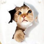 Sticker Toilette<br> Gros Chaton 3D