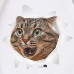 Sticker Toilette<br> Petit Chat Peureux 3D