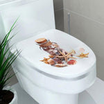 Sticker Toilette<br> Abattant WC Coquillages