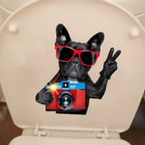 Sticker Toilette<br> Abattant WC Chien Pug Swag