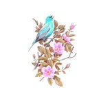 Sticker Toilette<br> Abattant WC Oiseaux & Fleurs