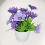 Sticker Toilette<br> Abattant WC Pot Fleurs Violettes