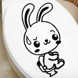 Sticker Toilette<br> Lapin Abattant WC