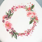 Sticker Toilette<br> Abattant WC Cercle Floral