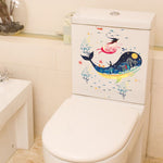 Sticker Toilette<br> Abattant WC Baleine Design