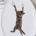 Sticker Toilette<br> Chat Griffes 3D