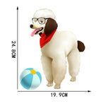 Sticker Toilette<br> Abattant WC Chien Caniche à Lunettes