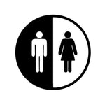 Sticker Toilette<br> Homme & Femme