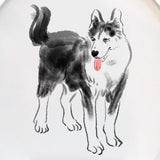 Sticker Toilette<br> Abattant WC Chien Husky