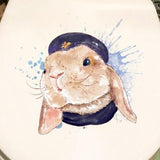 Sticker Toilette<br> Abattant WC Lapin Design