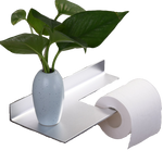 Porte Papier Toilette<br> Aluminium Avec Support - Toilette-WC