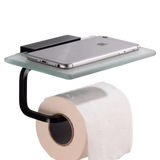 Porte Papier Toilette<br> Design Verre Suspendu - Toilette-WC