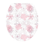 Sticker Toilette<br> Abattant WC Fleurs Roses