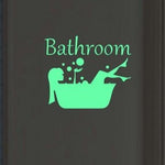 Sticker Toilette<br> Bathroom Phosphorescent