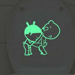 Sticker Toilette<br> Bébé Espiègle Phosphorescent