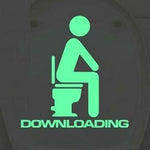 Sticker Toilette<br> Downloading Phosphorescent