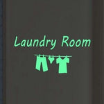 Sticker Toilette<br> Laundry Room Phosphorescent