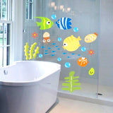 Sticker Toilette<br> Aquarium Coloré