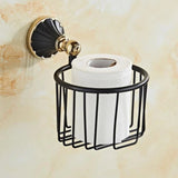 Porte Papier Toilette<br> Design Luxe Noir - Toilette-WC