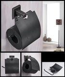 Porte Papier Toilette<br> Design Noir Sobre - Toilette-WC