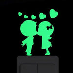 Sticker Toilette<br> Enfants Amoureux Phosphorescent