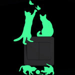 Sticker Toilette<br> Petits Chats Phosphorescent