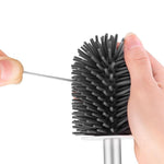 Brosse WC Silicone<br> Design Aluminium