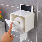 Porte Papier Toilette<br> Mural Sobre avec Support - Toilette-WC