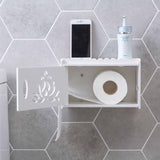 Porte Papier Toilette Bois<br> Design Lotus