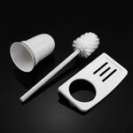 Brosse WC<br> Suspendu en Céramique avec Support - Toilette-WC