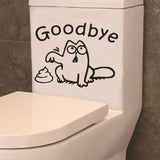 Sticker Toilette<br> Simon Cat