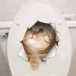 Sticker Toilette<br> Chat Mignon 3D