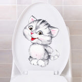 Stickers Toilette<br> Petit Chaton