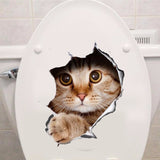 Sticker Toilette<br> Chat Chou 3D