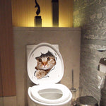 Sticker Toilette<br> Chat Chou 3D