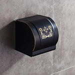 Porte Papier Toilette<br> Design Noir Antique - Toilette-WC